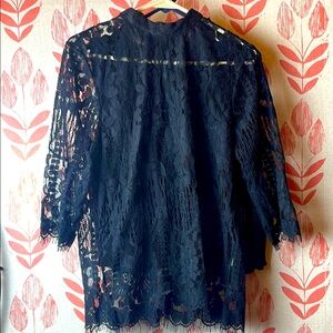 Black Lace unbranded top. 18” p2p